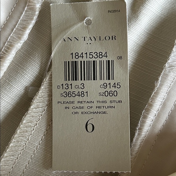 🆕 ANN TAYLOR Signature Straight Pant NWT Size 6 Women’s - Picture 13 of 13